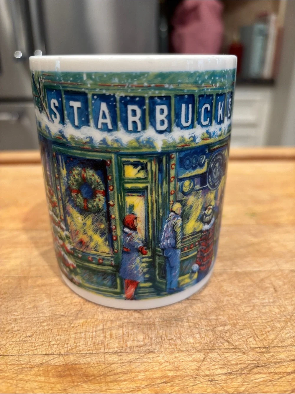 Starbucks Christmas Mug at Pikes Place Farmers Market in Seattle - 14 oz